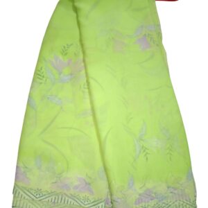 Light Wight Chiffon Saree with Flower Print