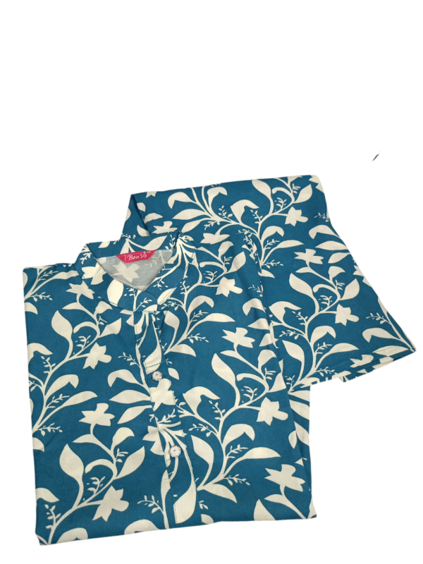 Printed kurti, Blue Color - Image 4