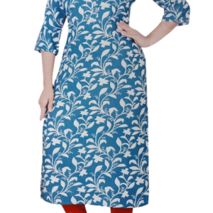 Printed kurti, Blue Color