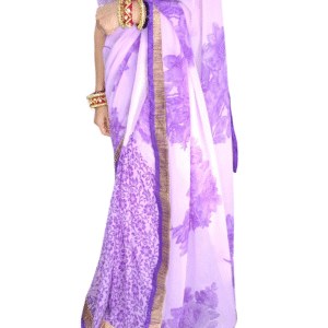 Chiffon Purple Saree