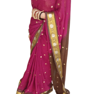 Georgette Maroon Saree