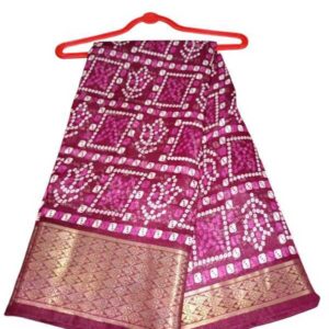 Cotton Silk Saree in Wine Color