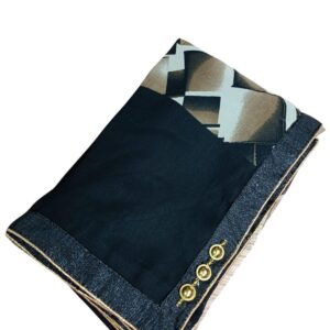 Black Pure Chiffon Saree