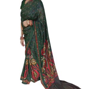 Green Simar Silk Saree