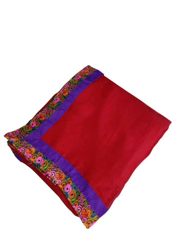 Lightweight Chiffon Saree in Maroon Color - Image 3
