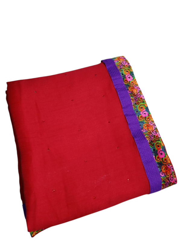Lightweight Chiffon Saree in Maroon Color - Image 4