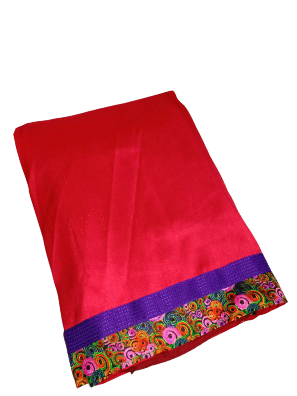 Lightweight Chiffon Saree in Maroon Color - Image 6