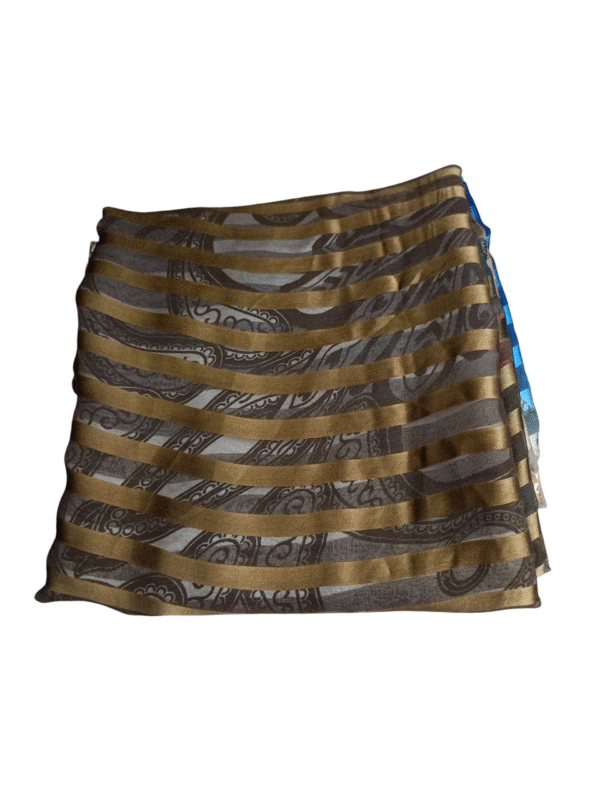 Multicolor Black Chiffon Saree - Image 5