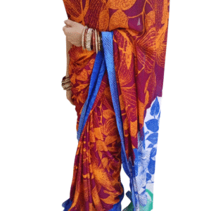 Chiffon Saree in Multicolor