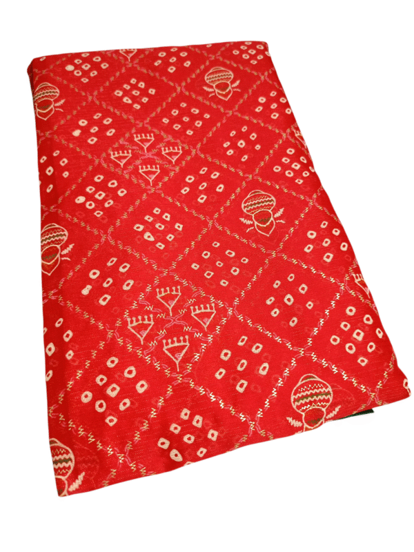 Chiffon Bandhani Printed Saree - Image 4
